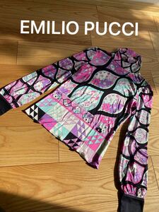 EMILIO PUCCI シルクジャージ ハイネック 長袖　イタリア製