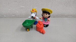 ミニ フィギュア スヌーピー/ルーシー 2個まとめ PEANUTS ピーナッツ マクドナルド