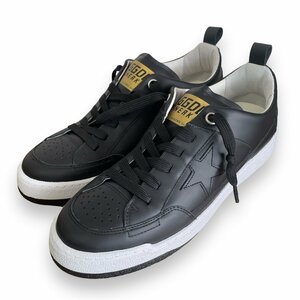 未使用 GOLDEN GOOSE ゴールデングース YEAH LEATHER UPPER AND STAR レザー スター ローカットスニーカー 41 約26cm ブラック×ホワイト