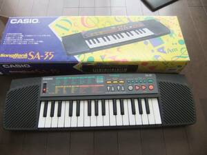 カシオ/CASIO/SA-35/ミニキーボード/電子オルガン/電子ピアノ/電池で動作確認済