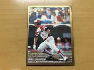 金枠 最多盗塁 カルビープロ野球カード 1987年 大石第二朗(近鉄) No.329