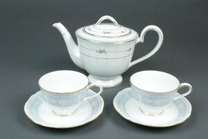 ノリタケ Noritake ROSEDAWN ティーポット 6467 カップ ソーサー ペアカップ 2客セット ブランド洋食器 陶磁器 インテリア 5159kdz