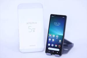 1円～ スマートフォン SIMフリー 有機EL Full HD+液晶 ブラック Xperia 5 V XQ-DE44 Snapdragon 8 Gen2 RAM8GB 256GB 6.1インチ