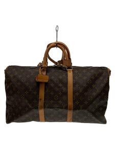 LOUIS VUITTON◆キーポル50_モノグラム・キャンバス_BRW/PVC/BRW