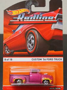 HOT WHeeLs 56 FORD TRUCK CUSTOM FLAMSメタリック フォード トラック ミニカー HOT ROD TRUCK PICKUP ピックアップ ホットウィール