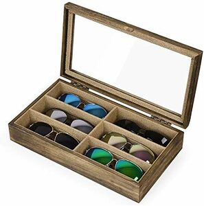 [SRIWATANA] サングラス収納ケース メガネ収納ボックス コレクションケース ジュエリー収納 小物アクセサリ収納整理 眼鏡