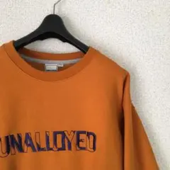 UNALLOYED スウェットトレーナー オレンジ