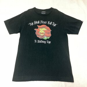 A Bathing Ape　エイプ　90s　Ape Shall Never Kill Ape　ロゴ プリント Tシャツ　ブラック/黒