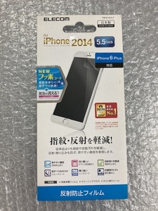 ELECOM　IPHONE6Plus 反射防止フイルム PM-A14LFLT 5.5インチ 保護シート 