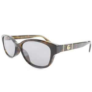 GUCCI グッチ GGロゴ GG0639OA サングラス プラスチック ハバナ 茶 レディース【H122023027】中古