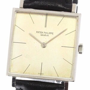 パテックフィリップ PATEK PHILIPPE 3503 パーフェクトスクエア ヴィンテージ K18WG Cal.173 手巻き メンズ 内箱付き_741419