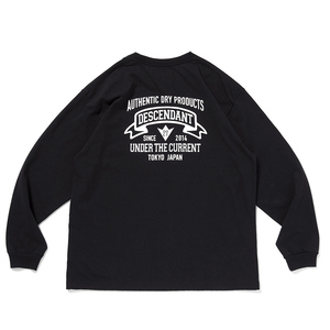 希少★新品本物【黒★3】★AUTHENTIC DESIGN LS オーセンティック デザイン フルロゴ 正規店購入 ディセンダント 入手困難 DESCENDANT 21AW