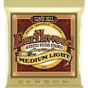 Ernie Ball #2003 Earthwood Medium Light 012-054 80/20 Bronze アーニーボール アコギ弦