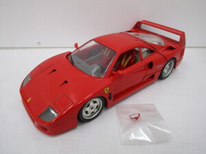 T1202-3Y/● ブラーゴ 1/18 フェラーリ F40 (1987) レッド ミニカー