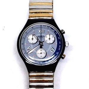 【侍】Swatch スウォッチ アラバマ SCN105 ヴィンテージ 90’s クロノグラフ 伸縮ベルト 腕時計 ケース付 デットストック 20=392