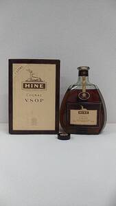 1円～ HINE VSOP ハイン VSOP 1000ml 箱付き 未開栓 コルク折れあり ブランデー コニャック 古酒 (94)