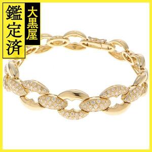 JEWELRY ノンブランド ブレスレット K18 イエローゴールド ダイヤモンド 30.9g【473】