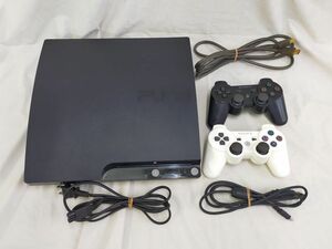 FG825 【動作可能】SONY ソニー SONY PS3 CECH-2500A 160GB ブラック コントローラー2個 電源コード HDMIケーブル 初期化済 