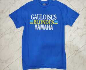 ゴロワーズ☆GAULOISES YAMAHA☆クリスチャンサロン☆80年代☆ソノートヤマハ☆Tシャツ☆ブルーM☆新品未使用☆TZR FZR