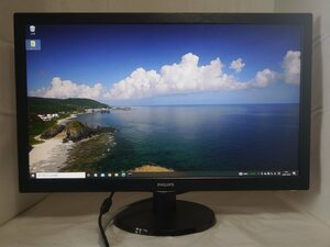 送料込み 使用時間2637 PHILIPS 273V5LHAB/11 27ワイド 液晶モニタ フルHD 2019製 VGA/DVI-D/HDMI 1