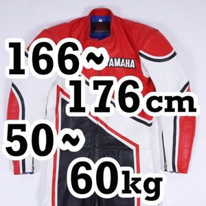 返品可◆現行のS-M程◆美品 レザーレーシングスーツ 革ツナギ ヤマハ 正規品◆J804
