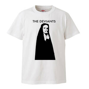 【XLサイズ 白Tシャツ】デヴィアンツ DEVIANTS ピンクフロイド pinkfloyd サイケデリック シドバレット LP CD レコード ミックファレン