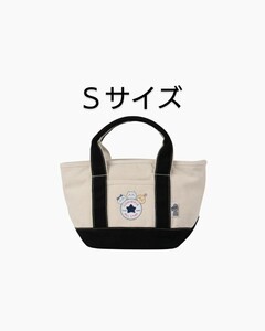 Sサイズ ブラックちいかわ CONVERSE コンバース トートバッグ ハチワレ うさぎ BLACK 