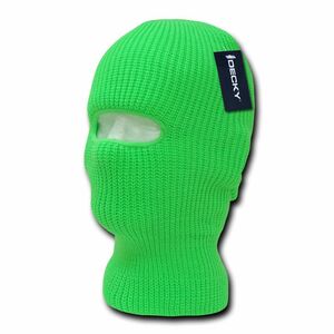 USA正規品 Decky ディッキー 1Hole タクティカル ニット フェイスマスク Balaclava バラクラバ 目出し帽 ネオングリーン 蛍光 