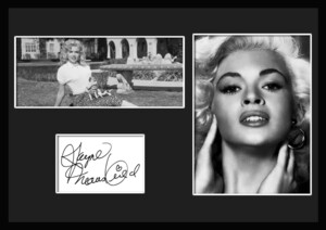 10種類!Jayne Mansfield/ジェーン・マンスフィール/サインプリント&証明書付きフレーム/BW/モノクロ/ディスプレイ (3-3W)