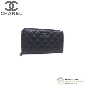 シャネル （CHANEL） キャビアスキン マトラッセ クラシック ラウンドファスナー 長財布 AP0242 ブラック×SV金具（新品）