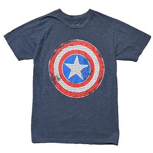 【S】 マーベル キャプテンアメリカ ロゴプリント Tシャツ メンズSM MARVEL アメコミ 映画 アメカジ 古着 BA3515