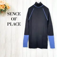 【SENCE OF PLACE センスオブプレイス】バイカラー リブニット