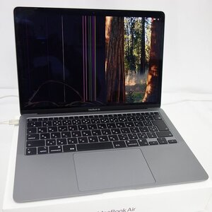 ジャンク 1円スタート MacBook Air 13インチ M1チップ 8GB 512GB バッテリー不可 画面割れ インボイス可 【k1212-230-1216】清