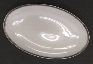 #75468 Noritake ノリタケ　プレート SILVESTER 6340 大皿 オーバル 