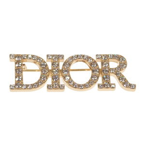 【中古】【Aランク】クリスチャンディオール Christian Dior Dio(r)evolution V0454DVOCY_D301 ブローチ メタル ラインストーン ゴールド