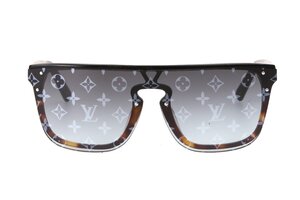 ルイ・ヴィトン サングラス LVワイメア モノグラムパターン ブラック LOUIS VUITTON LV WAIMEA ROUND Z1333E 中古品 USED Bランク /7668