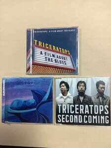 送料無料 トライセラトップス album「A FILM ABOUT THE BLUES」＋ single「SECOND COMING」「2020」3枚セット ステッカー付