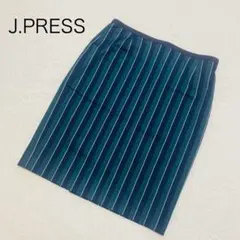 J.PRESS ジェイプレス ネイビー ストライプ タイトスカート 上品 日本製