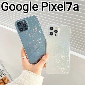 GooglePixel7a ケース　クリアケース　ハート　キラキラ