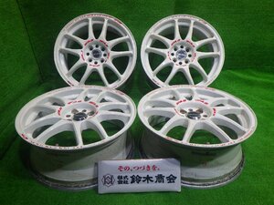 中古 17インチ 17×7J 4穴 ワークエモーション CR Kai 社外 アルミホイール 4本セット オフセット+42 PCD100 M14対応 ミニクーパーなど