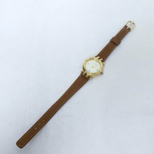 KIMIJIMA キミジマ 白文字盤 ゴールドカラー クォーツ 3針 レディース 腕時計 現状品 USED /2404C