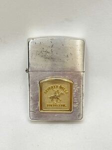 KT0522 ZIPPO/ジッポー オイルライター POLO CLUB ポロクラブ シルバーカラー×ゴールドカラー 経年品