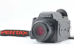 ★ 美品 ★ Pentax 645 SMC A 75mm f2.8 120Film Back ★ ペンッタクス 中判カメラ ★ ストラップ付 ★