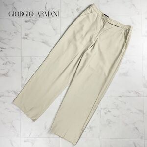 GIORGIO ARMANI ジョルジオアルマーニ ワイドパンツ ボトムス レディース ベージュ サイズ42*QC1342