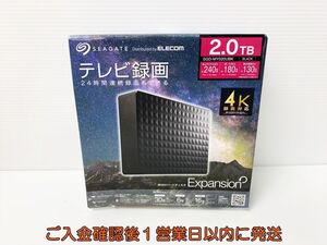 ELECOM SEAGATE 外付けHDD ハードディスク 2TB ブラック SGD-MY020UBK 動作確認済 内箱なし B05-380rm/G4