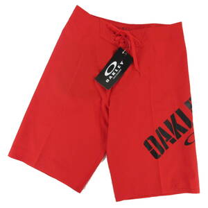 新品◆OAKLEY◆ELLIPSE BOARDSHORT 21 サイズ28 レッドライン◆オークリー サーフパンツ ボードショーツ 水着◆J1051a