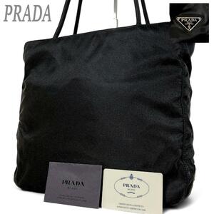 PRADA プラダ ハンドバッグ 肩掛け トートバッグ ブラック 黒 三角ロゴ レディース メンズ 普段使い お仕事 お出掛け ショルダーバッグ