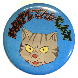 デカ缶バッジ 58mm FRITZ THE CAT Robert Crumb フリッツ・ザ・キャッツ ロバートクラム ロウブロアート