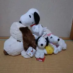 SNOOPY　ふわふわ　ぺちゃんこ　ぬいぐるみ ぬいぐるみМ　ウッドストック