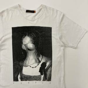 初期 レア UNDERCOVER 07SS PURPLE期 Tシャツ ホワイト 白 1サイズ アンダーカバー パープル 絵画 VINTAGE Tee archive 1100185